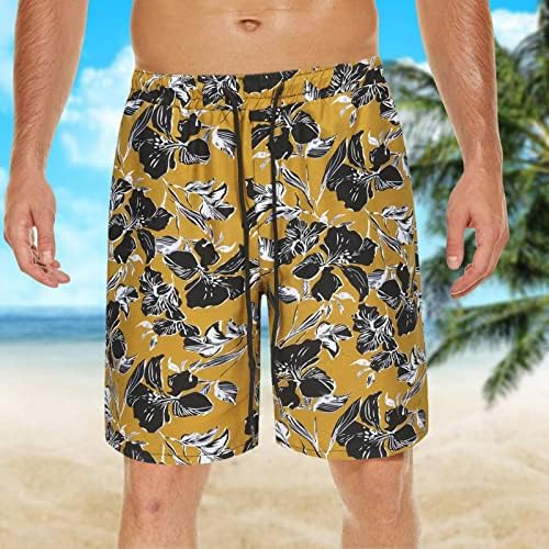 מכנסיים קצרים של לוח גברים, קיץ חדש הדפס רופף קפריס קפריס חוף מזדמן מכנסי רגל ישר