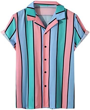 פוקסיה חולפת גברים קיץ זכר צבעוני חולצה עליונה חולצות הדפס