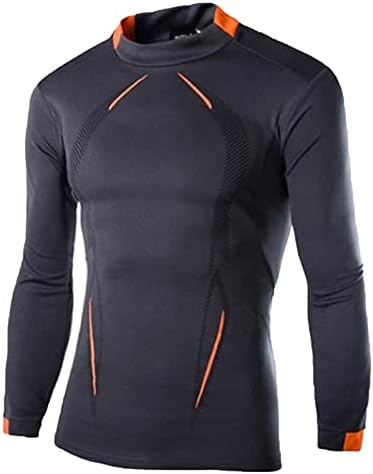 ZDDO 2022 חולצות טריקו דחיסה חדשות לגברים, שרוול ארוך מהיר יבש יבש גבוה גמישות שרירים ספורט ספורט טי