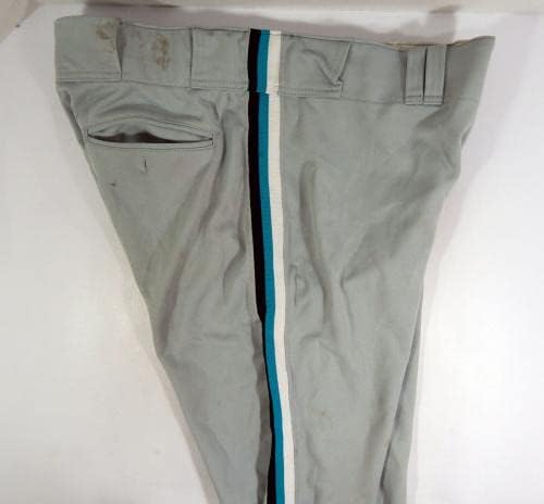1999 פלורידה מרלינס משחק השתמשו במכנסיים אפורים 40 DP36455 - משחק מכנסי MLB משומשים