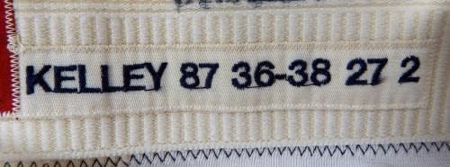 1987 יוסטון אסטרוס אנתוני קלי משחק השתמש במכנסיים לבנים 36 DP36435 - משחק מכנסי MLB משומשים