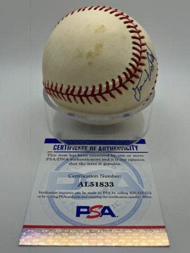 דייב ואן רונק זמרת חתימה על חתימה רשמית MLB בייסבול PSA DNA *3 - כדורי בייסבול חתימה