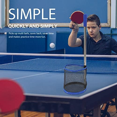 Sewacc Pingpong Ball Retriever שולחן טניס טניס קוטף איסוף שקית רשת ניידת מיכל כדור ניידים לקטיף ואימוני