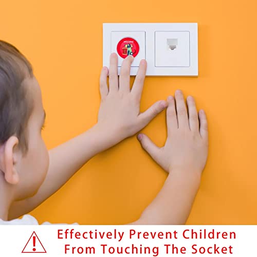 Color Dog Outlet Plug Covers 12 חבילה - כיסויי תקע של בטיחות לתינוקות - עמיד ויציב - הוכחת ילדים בשקעים