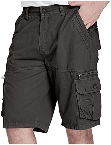 Dudubaby Mens מהירות מכנסיים קצרים יבש מהיר מכנסיים קצרים בקיץ סופר מכנסיים רב -כיס ישרים