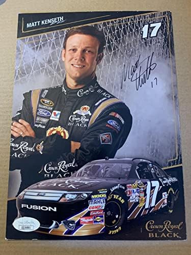 מאט קנסת 'חתם על 7 x 9 צילום w/jsa - תמונות NASCAR עם חתימה