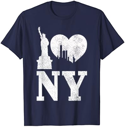 אני אוהב ניו יורק ניו יורק סקייליין ניו יורק פסל חירות חולצה