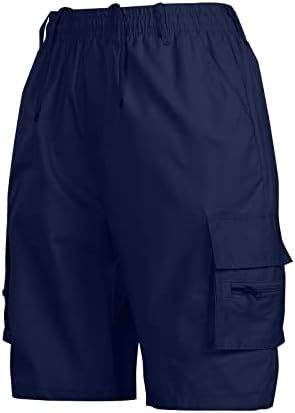 מכנסיים קצרים לגברים בגדי עבודה כיס ספורט מזדמנים מכנסיים קצרים רופפים מכנסי ריצה קצרים