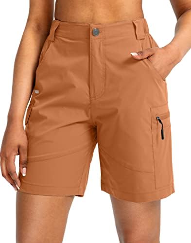 מכנסי מטען לנשים בוויודיה 7 אינץ 'עם כיסים מכנסיים קצרים קלים יבש מהיר לנשים מכנסי קיץ מזדמנים של נשים