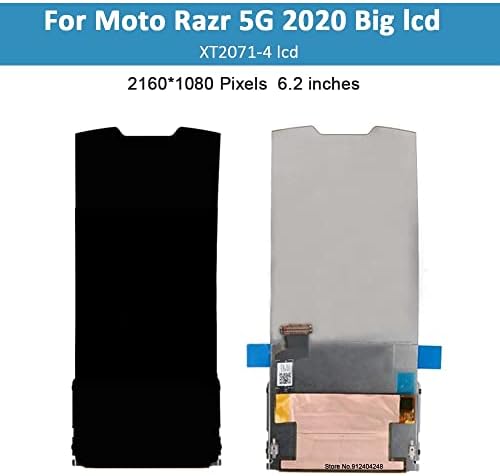 ShowGood LCD עבור Motorola Moto RAZR 5G 2020 XT2071-4 תצוגת LCD+החלפת הרכבה של מסך מגע Digitizer עבור