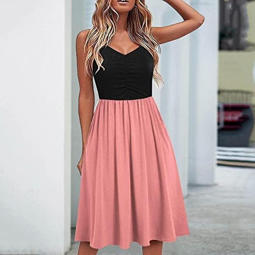 שמלות מקסי של קיץ לנשים 2023, אופנה מודפסת לנשים אורך חצאית חצאית הלטר שמלה אחת