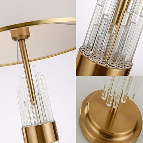 מנורת שולחן קריסטל של Zhaolei מנורות שולחן לילה למנורות חדר שינה לסלון עיצוב קלות מנורת מיטה ביתי