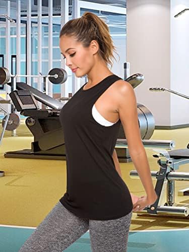 חולצות אימון גב פתוח לנשים גופיות ספורט יוגה ללא משענת ללא שרוולים