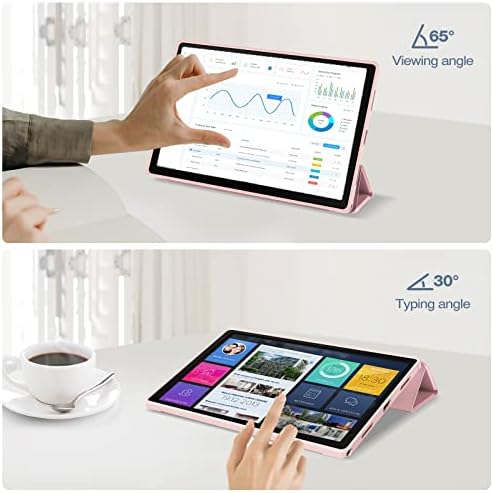 Procase for Galaxy Tab A8 מארז 10.5 אינץ '2022, Trifold קל משקל מגן חכם מכסה עם גב שקוף ל Taxe