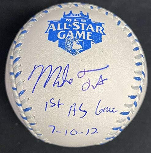 Mike Trout 1st ASG 7-10-12 חתום 2012 בייסבול Baseball MLB Holo-כדורי חתימה עם חתימה
