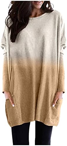 חולצות שרוול ארוך לנשים צמרות אביב נשים 2023 פלוס גודל Y2K בגדי ביגוד סווטשירטים יורדים צמרות נוחות