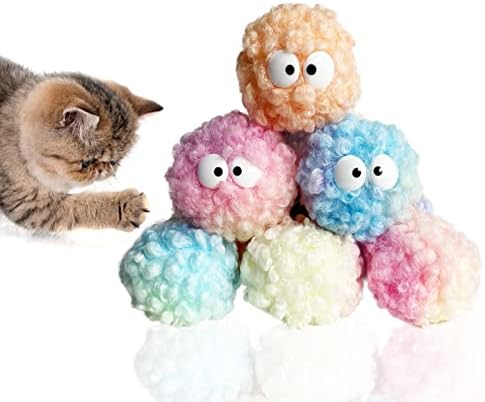 יוסף ג ' ונאס פרימיום חתול בפלאש צעצוע כדורי, רך קל משקל חתלתול כדור צעצועים, מגוון צבע בעבודת יד חתול