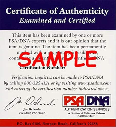 אדי מת'וס PSA DNA חתימה COA החתימה הלאומית ליגה לאומית חתימה בייסבול 4