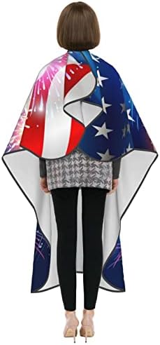 דגל אמריקאי קייפ מספרה מקצועית מספרה אטומה למים כיסוי כיסוי תספורת אנטי-סטטית קייפ שמפו שמפו אספני ספרה